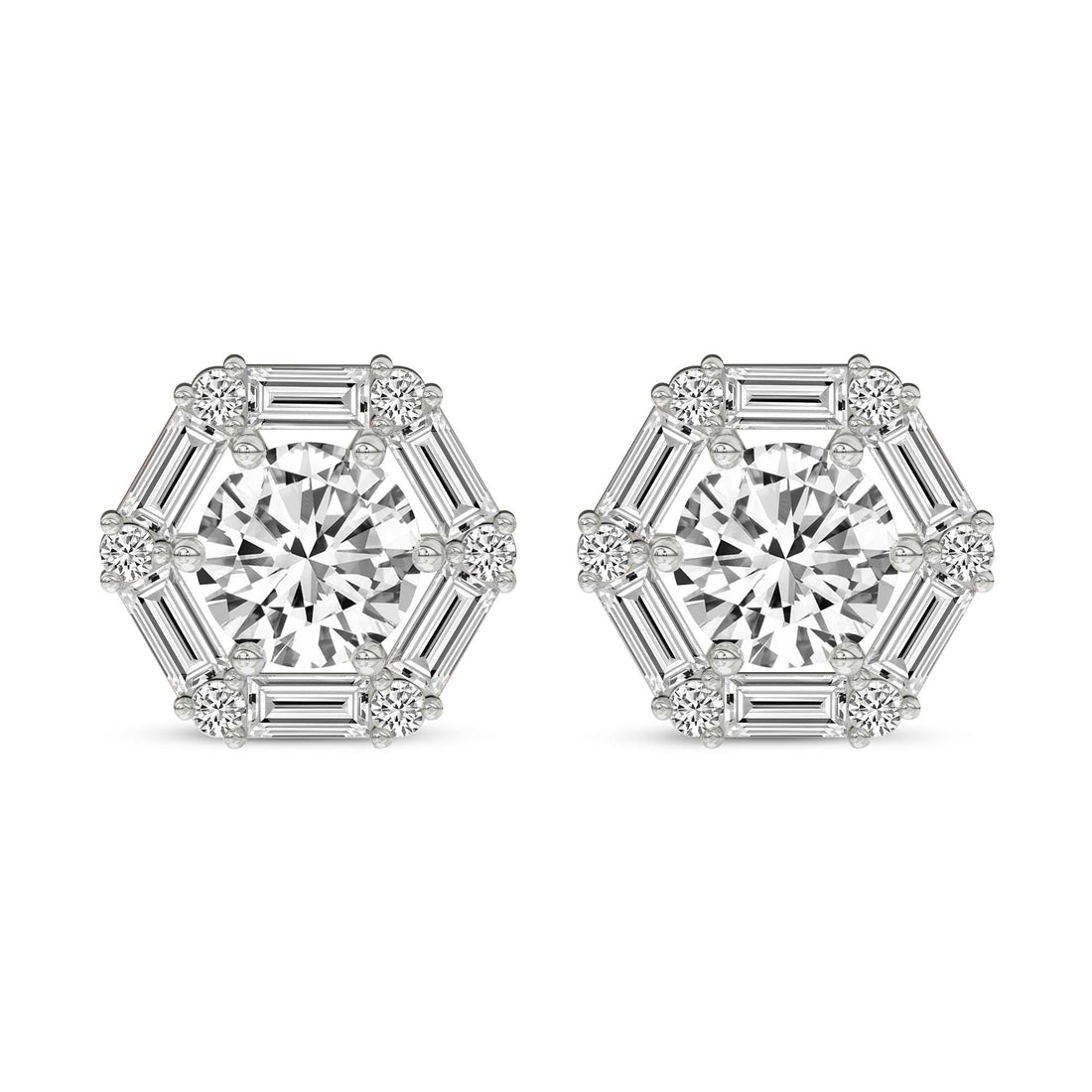 Rafflesia Flower Fashion Lab Diamond Stud Earrings