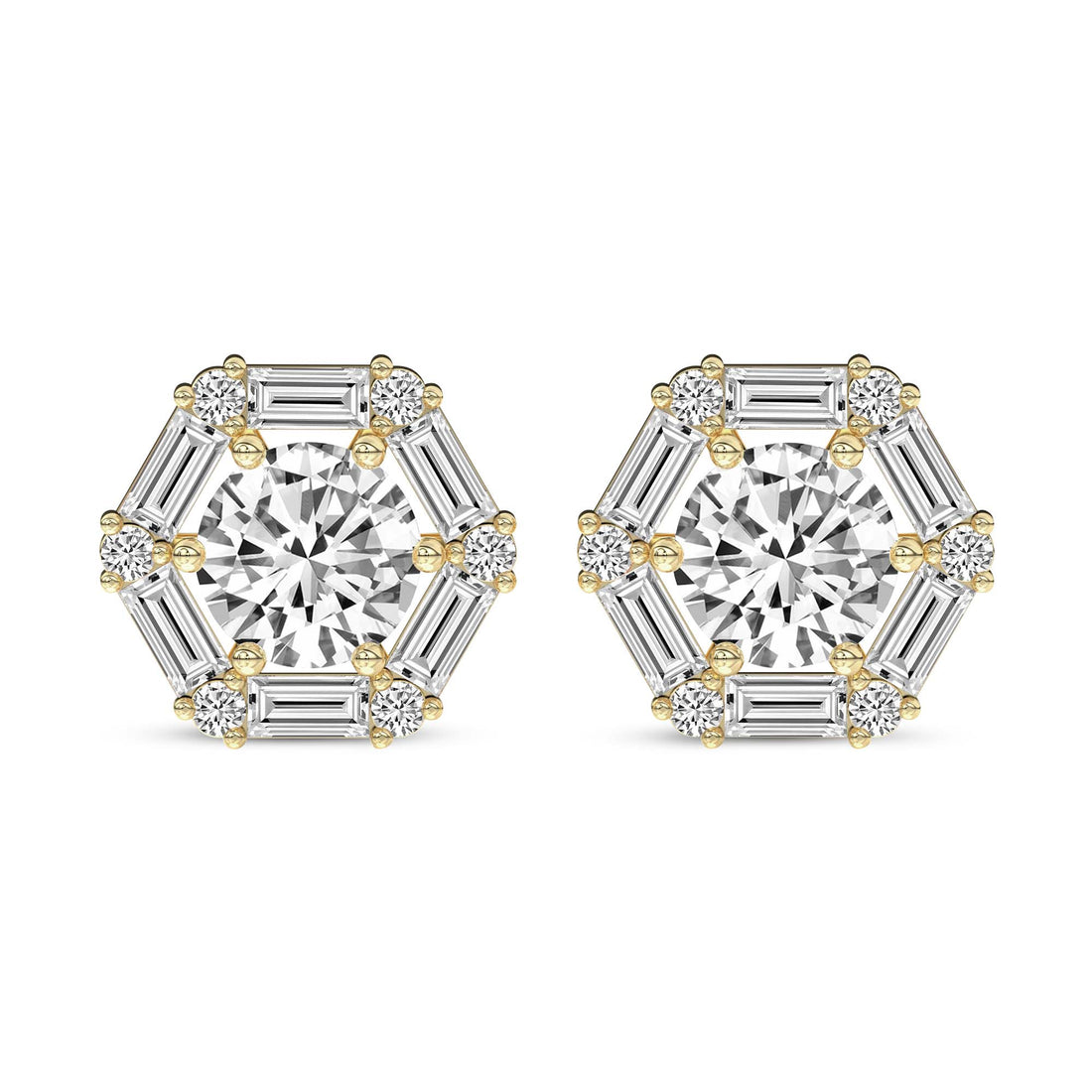 Rafflesia Flower Fashion Lab Diamond Stud Earrings